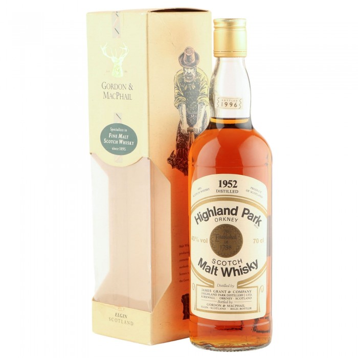 Highland Park 1952, Gordon & MacPhail Bottling with Box