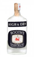 Booth's High & Dry Gin / Bottled 1970s