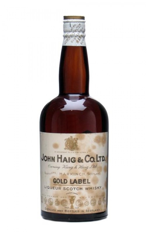 Haig Gold Label George V SpringCap Bottled 1930s